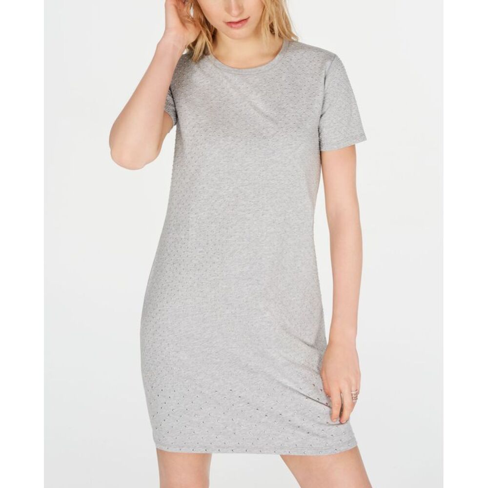 Michael Michael Kors Mini Studded Cotton T-Shirt Dress